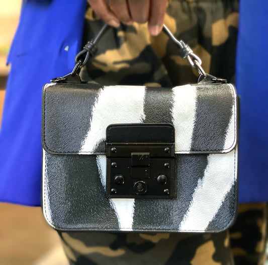 ZEBRA PRINT HANDBAG